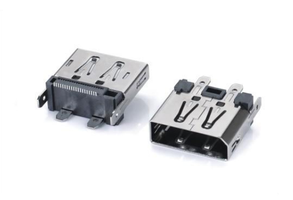 Display Port 20Pin直立式母座無卷邊H=15.00MM