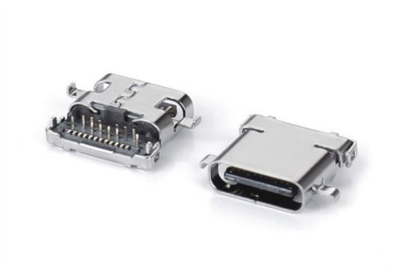 USB TYPE-C 沉板母頭24PIN前插后貼